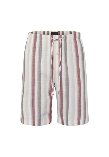 75117 Night & Day SHORT WOVEN PANT - 2876 Russet Beige Stripe